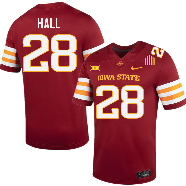 Breece Hall Jersey,Iowa State Cyclones #28 Breece Hall College Jersey Youth-Cardinal